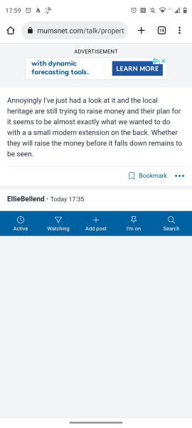 Bottom of screen bar is floating