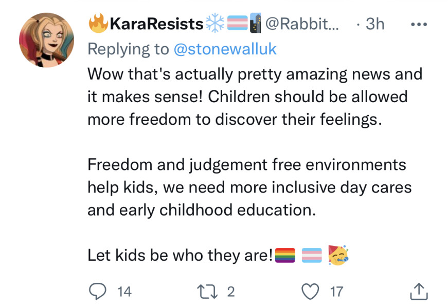 Stonewall have change the word “research”