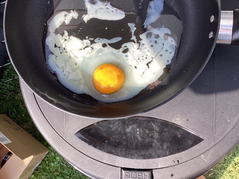 To see if I can cook an egg on my patio in this heat.