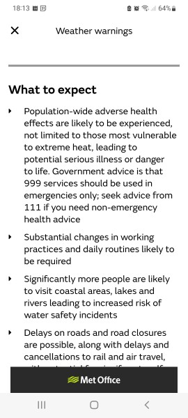 To think people don’t seem to understand how hot it is predicted to be next week?