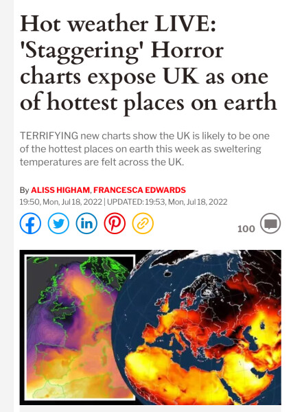 Met office RED WARNING for extreme heat. Part 2:Tuesday