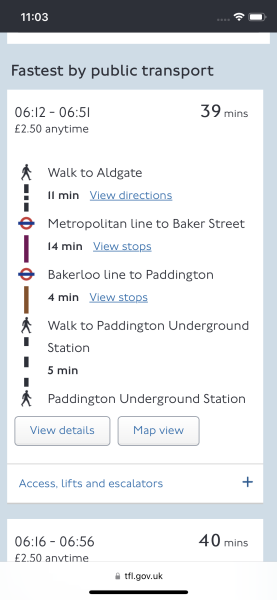 Tower Hill to Paddington on Saturday morning-please help!