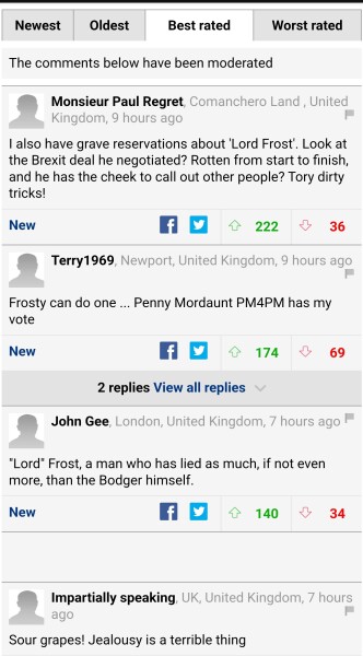 Penny Mordant as PM - nooooooo...