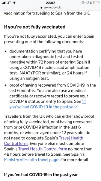 To ask if it’s likely that Spain will abandon its covid travel rules? 