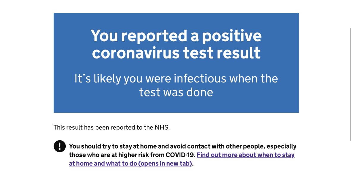 How long did it take for your lateral flow to turn negative?