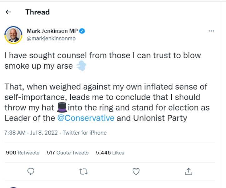Johnson resigns!