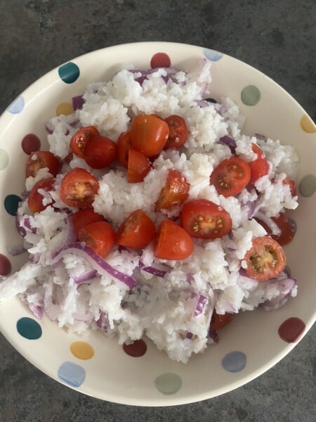 How can I save this rice salad?