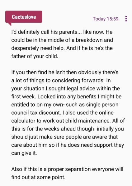 He’s left me and our 2 year old 