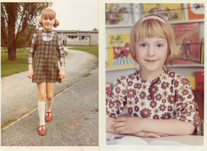 Just how fashionable was the colour brown for girl's clothes in the 70s?