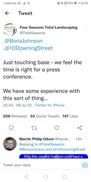 Johnson has fired Gove