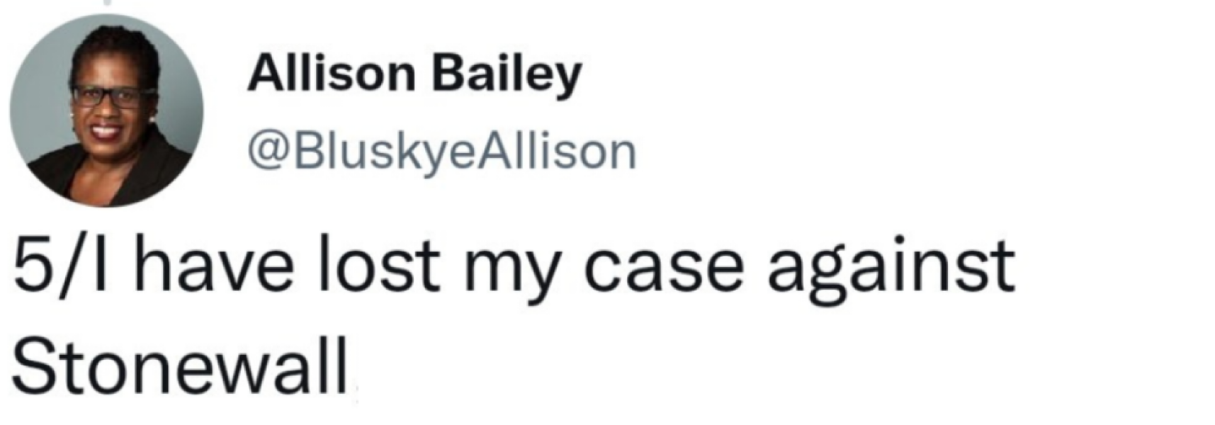 Allison Bailey v Stonewall - Employment Tribunal hearing Thread 18