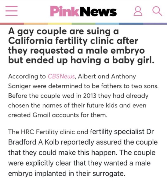 Pink news - biology is real