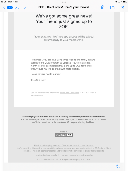 Zoe Nutrition Testing