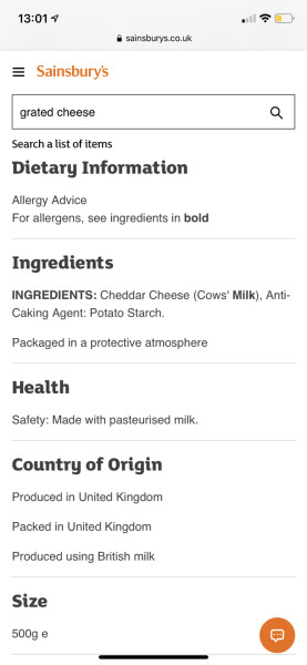 The cost of cheese! 