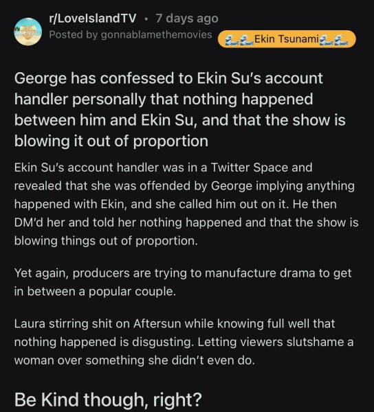 Love Island Thread 6 - I'd rather have a pint of elephant juice thanks...