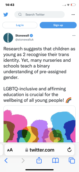 RSE content on gender vs sex