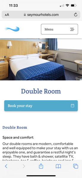 To not want to stay in a 3 star hotel