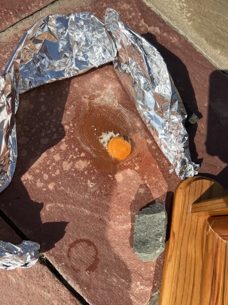 To see if I can cook an egg on my patio in this heat.