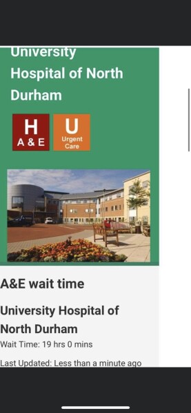 What is the waiting time in your local A&E?
