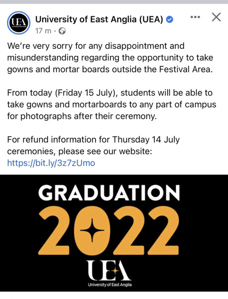 UEA (2019) Surely 2021 (and getting on for halfway through our DC's degrees) things have got to get better????