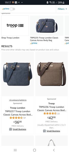 Help finding small cross body bag with multiple compartments
