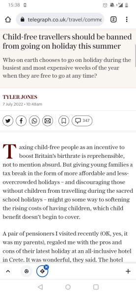 If you don’t have/had/want children why are you here?