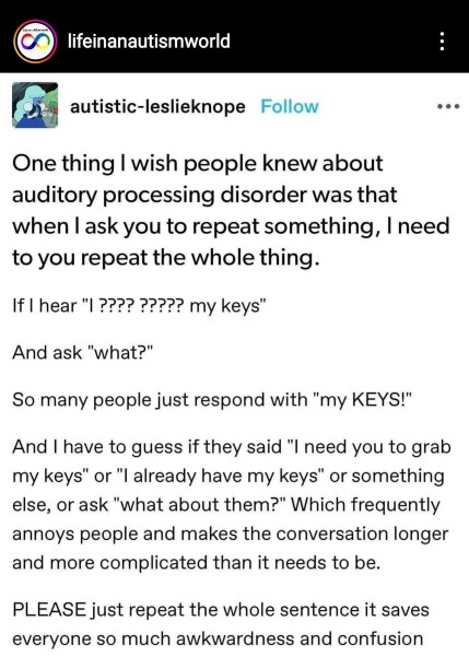 Auditory processing disorder