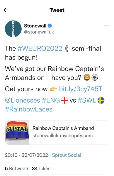 Stonewall, The FA and Womens football