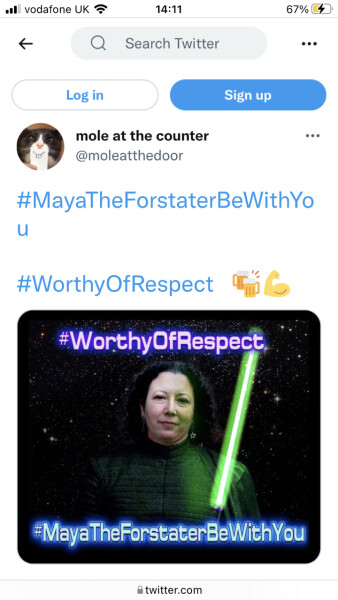 Forstater judgment tomorrow 