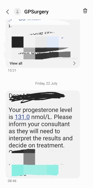 Progesterone levels too high?