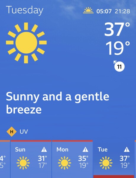AIBU to say what hot weather...