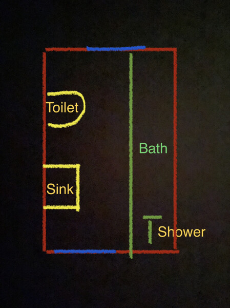 Show me your very small bathrooms please!