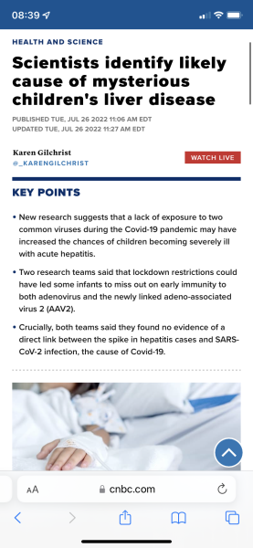 Hepatitis outbreak in children