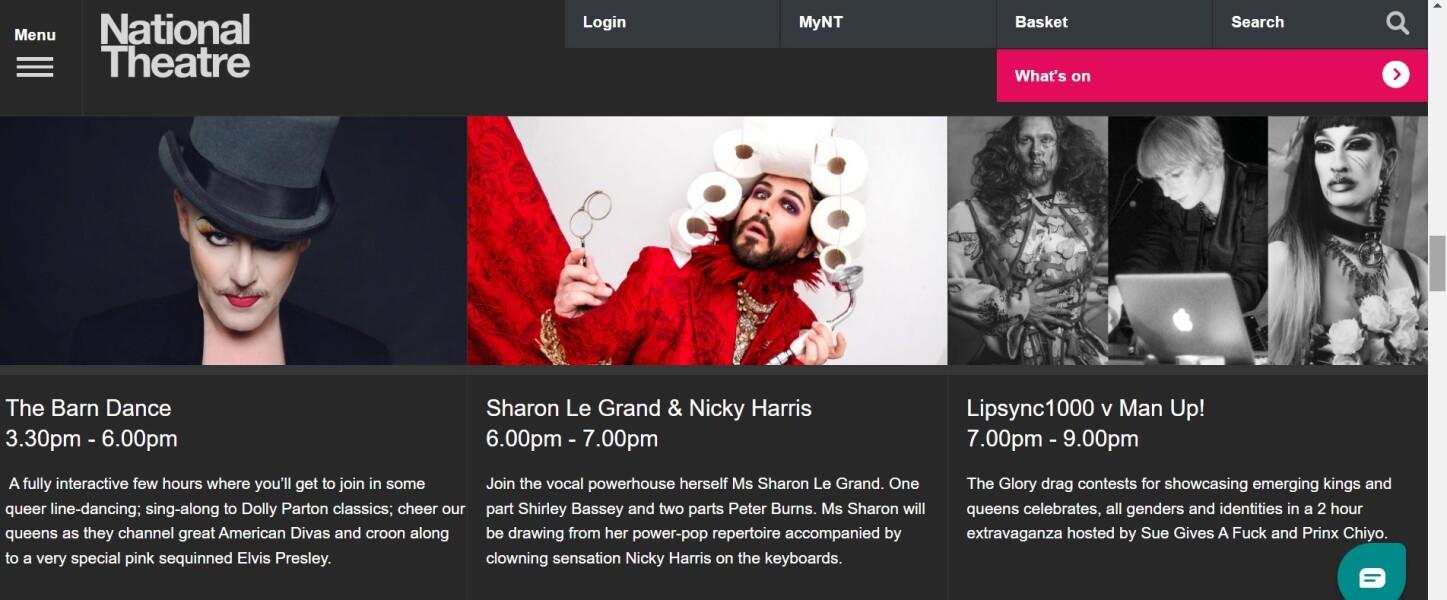Drag queen banned by National Theatre