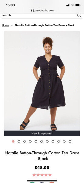 Can you find me a dress just like this in black? 