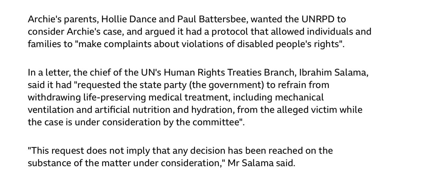Archie Battersebee case-thread 2