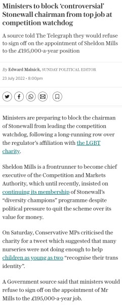 Department for Business, Energy & Industrial Strategy (BEIS) is now a "Stonewall free zone"