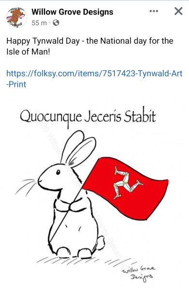 JK and the Manx flag
