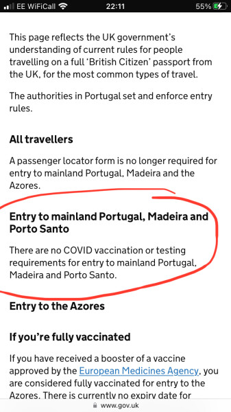 Travel to Portugal covid rules?