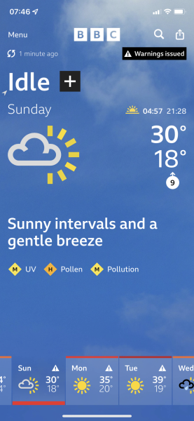 We need to talk about the weather and the potential for extreme heat - RED WARNING issued