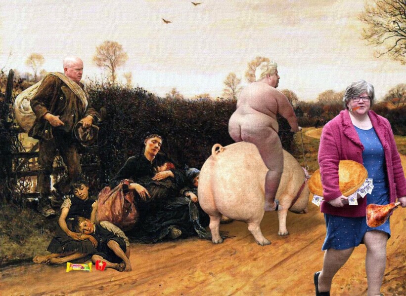 What’s Prince Andrew doing in the picture?