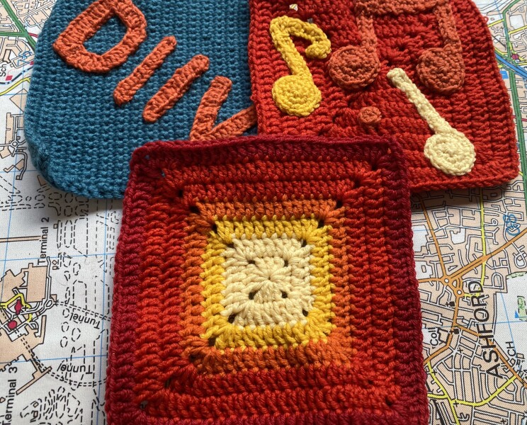 Woolly Hugs. A Blanket for lovely JungleZgok whose wonderful teenage son has died. 