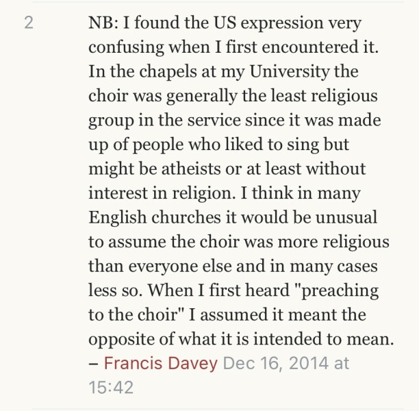 Another Americanism....