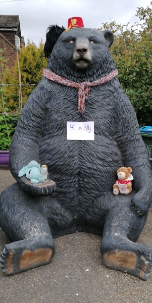 A large bear has appeared in my brother in laws drive... 