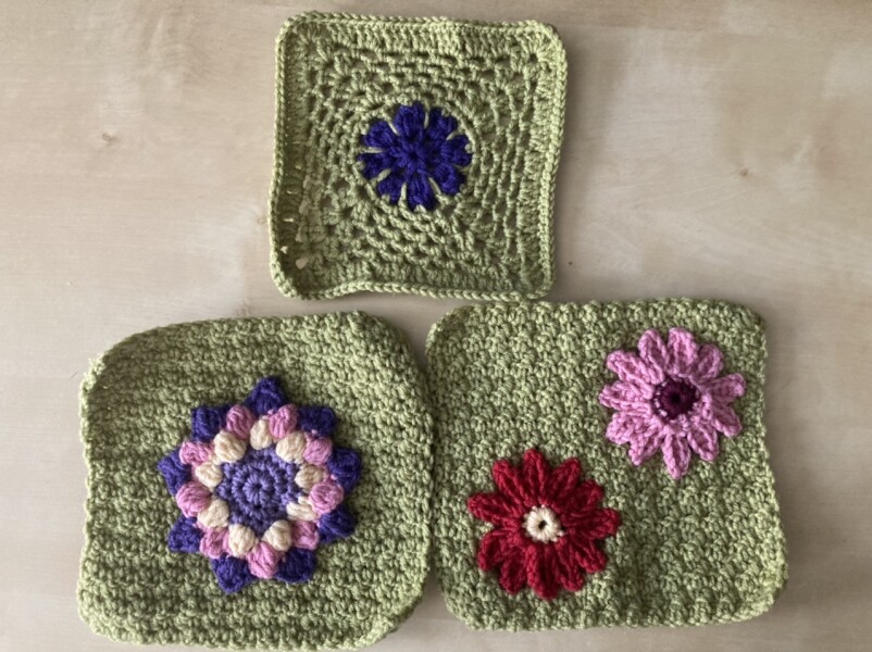 Woolly Hugs. A Blanket for lovely JungleZgok whose wonderful teenage son has died. 