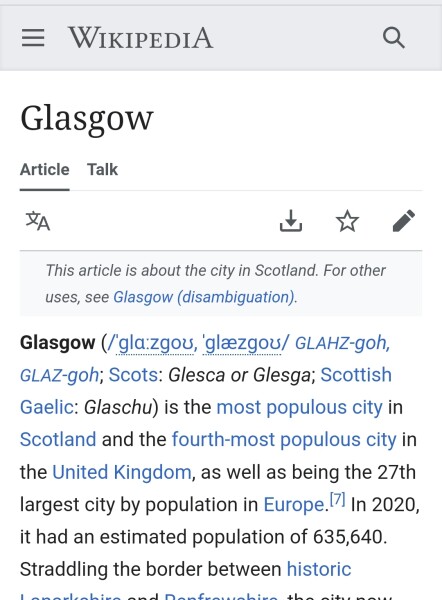 If your accent is RP English, how do you pronounce “Glasgow”?