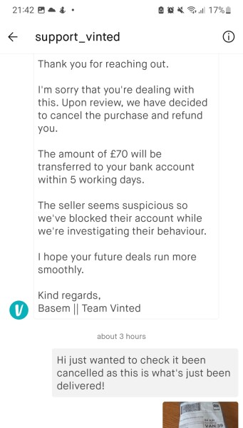 AIBU to shove this paper plate up the Vinted seller’s arse? 