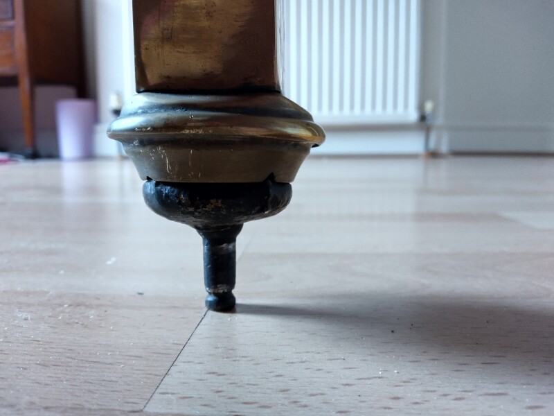 Shoes for a brass bed