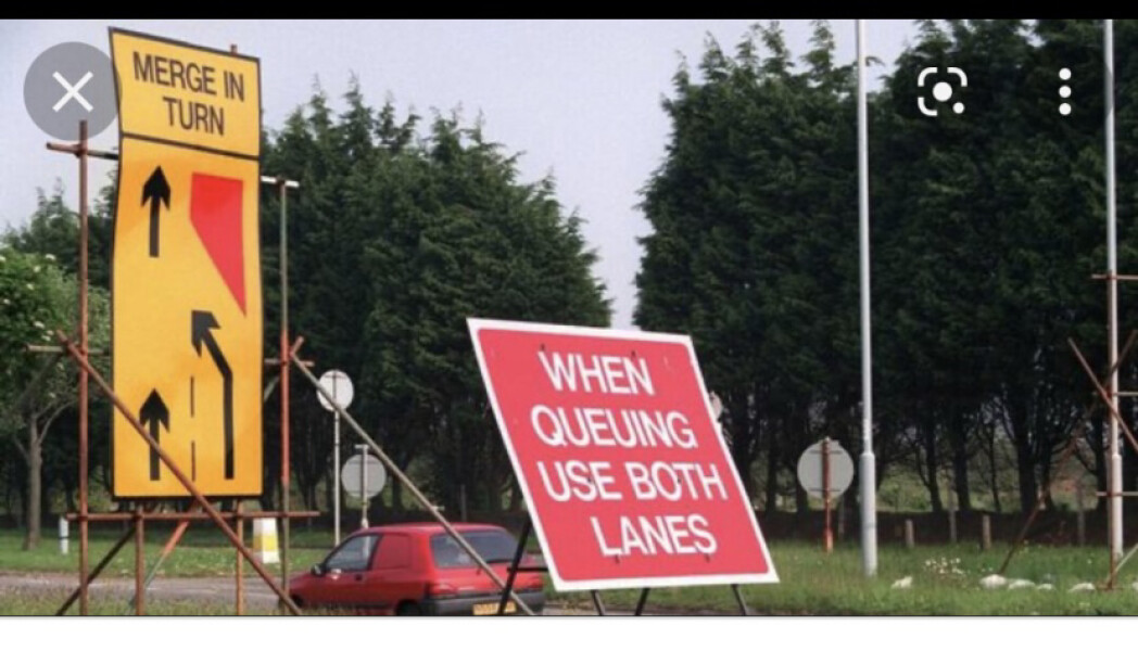 To think if you don't let people join stationary traffic you're a dick.
