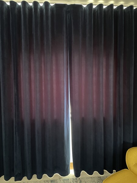 Curtains not hanging right